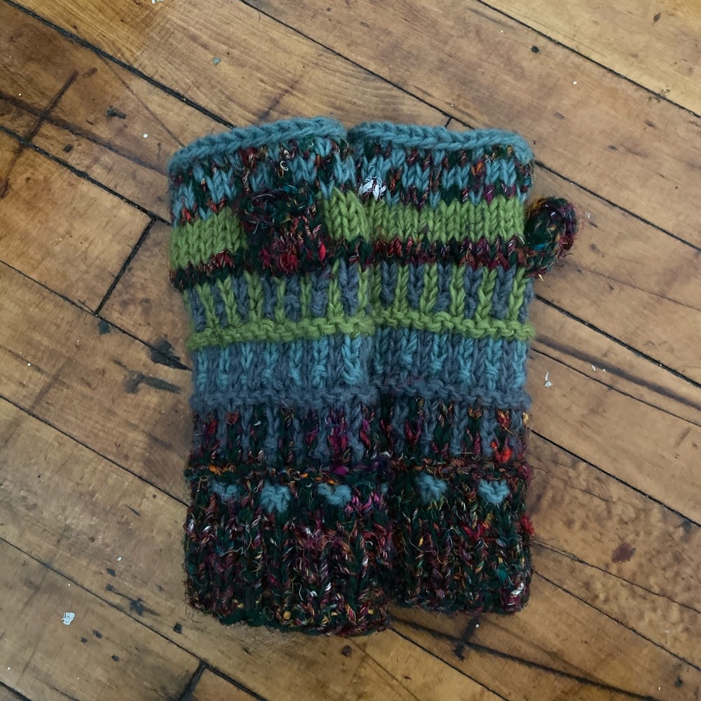 Thick Warm Fleece Lined Recycled Gloves